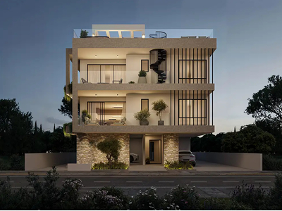 1plus1 bedroom Top Floor Apartment with Roof Garden for Sale in Livadia