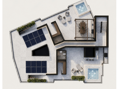 2plus1-bedroom Penthouse in Kamares with Jacuzzi for Sale