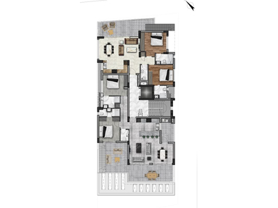2plus1-bedroom Penthouse in Aradippou for Sale