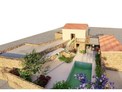 Listed House with Extra Plot in Sia For Sale